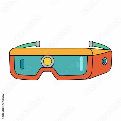 3d glasses isolated on white background