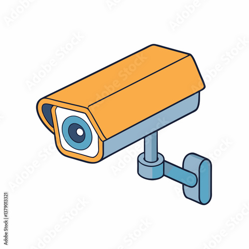 security camera on a white background