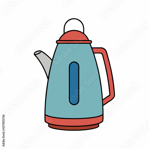 electric kettle isolated on white