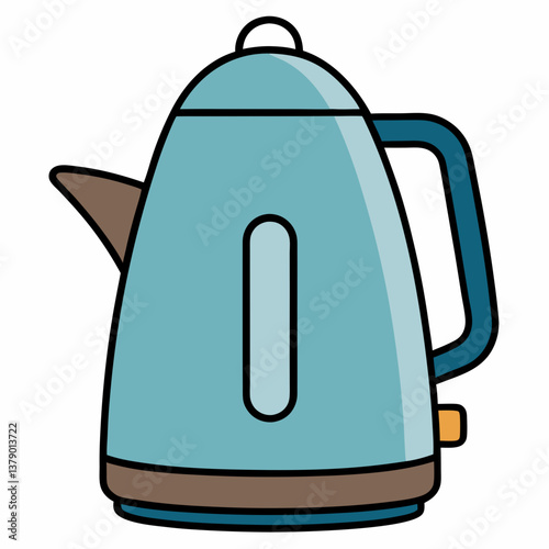 electric kettle isolated on white