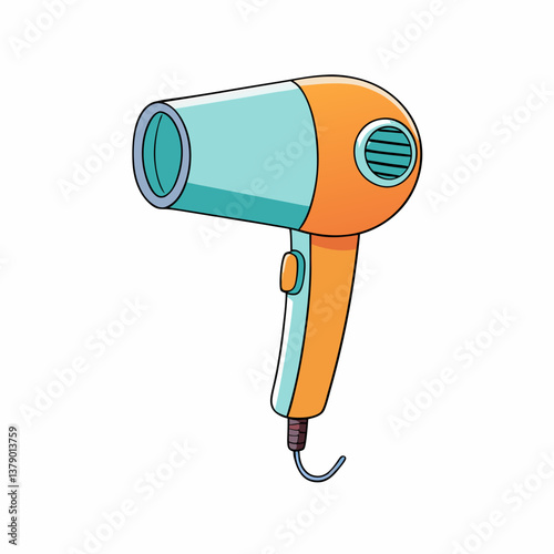 hair dryer vector illustration