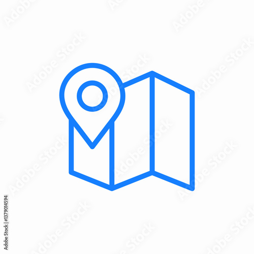 map spot icon sign vector