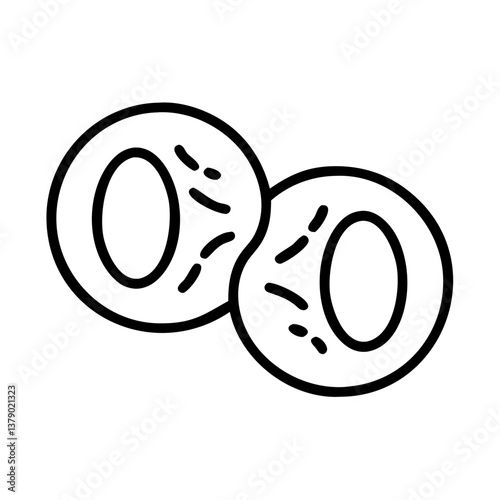 Cells undergoing mitosis illustration  