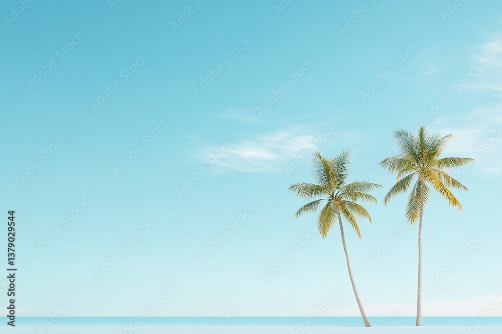 Fototapeta premium tropical beach nature scene coastal environment