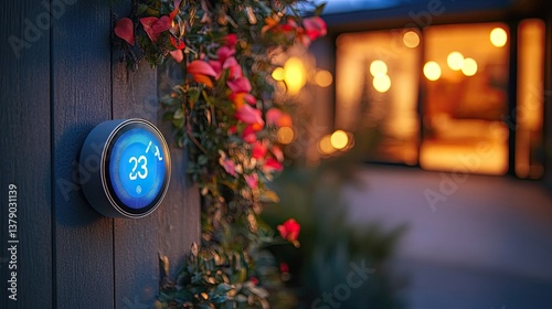Smart thermostats offering energy-efficient climate control by learning user preferences, adjusting settings based on occupancy and weather data, and optimizing heating and cooling in smart homes.
