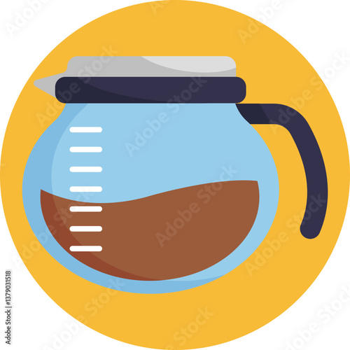 A coffee pot symbolizing a coffee service typically available at gas station convenience stores for travelers.