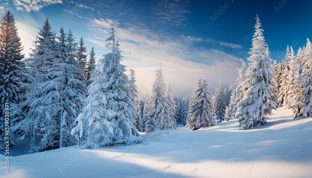 custom made wallpaper toronto digitalbeautiful winter landscape with trees covered with snow