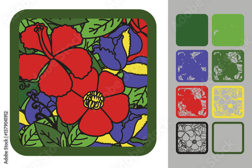 Flower multilayered 3d paper craft design for crafting