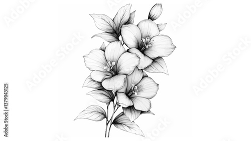 Gallery-Magic Flowers: Relaxing Coloring Pages for Adults and Teens" in Vintage Style