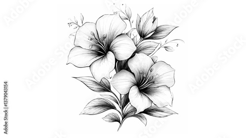 Gallery-Magic Flowers: Relaxing Coloring Pages for Adults and Teens" in Vintage Style