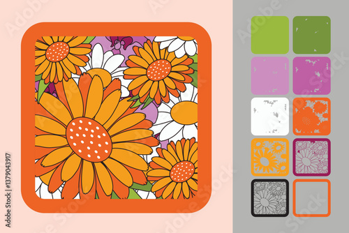 Flower multilayered 3d paper craft design for crafting