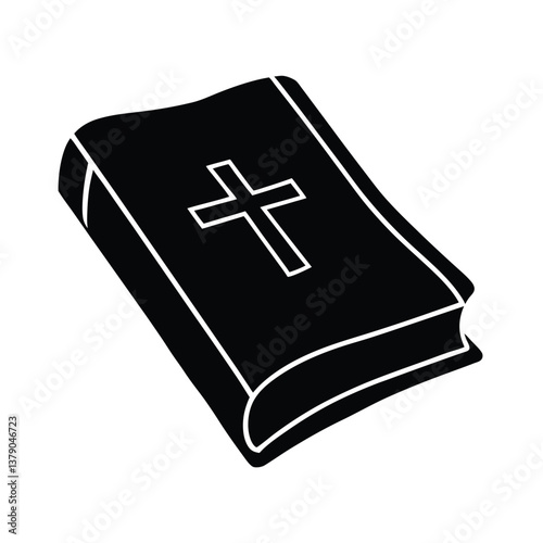 Bible vector silhouette