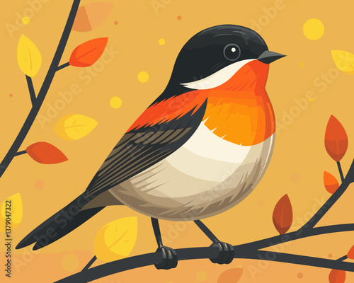 vector illustration of a bird