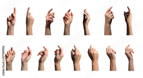 Bild auf Leinwand Arm gesture collection