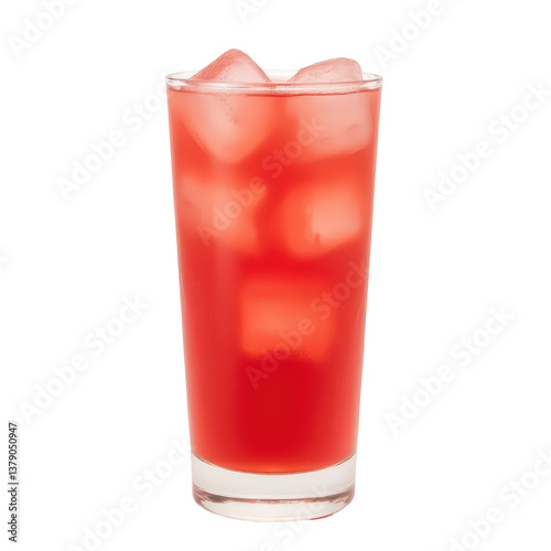 Wallpaper Mural Refreshing Red Iced Drink in Glass Torontodigital.ca