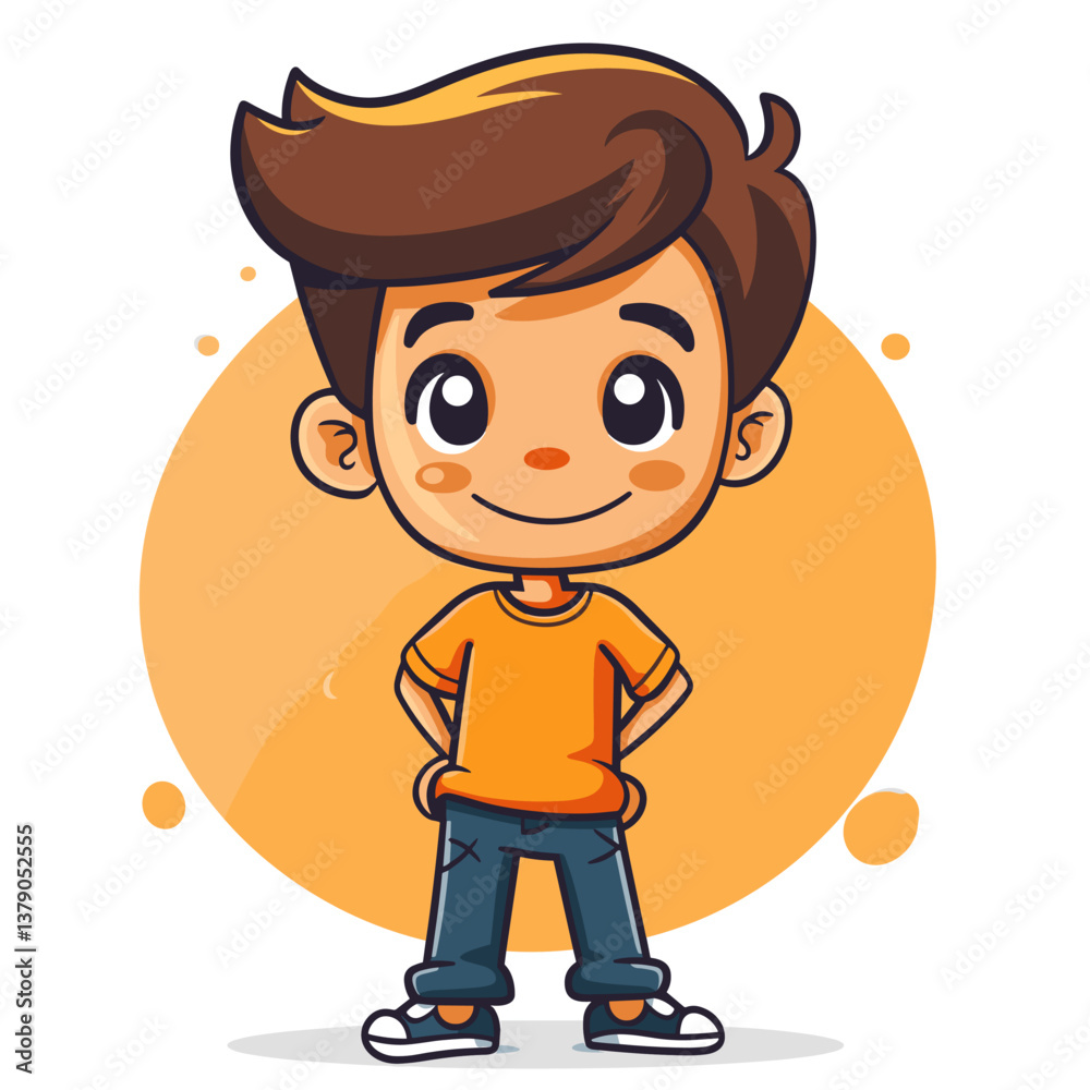 Obraz premium cartoon character of a man