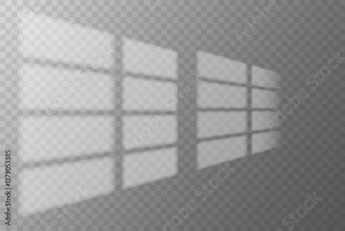 Realistic vector mesh overlay and transparent shadows. Shadows falling from the darkened floor.Vector.EPS 10.
