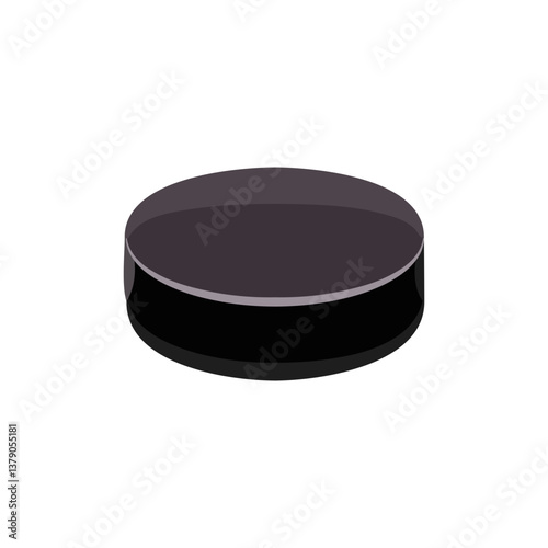 Sport Vector Illustration Minimalist Athletic Vector for Fitness & Gym Equipment hockey stick and puck