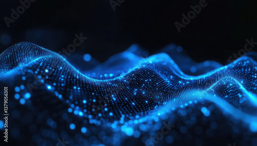 Concept of Network, internet communication. Abstract technology background - 3d illustration 
