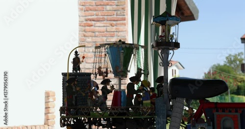 Whimsical Mechanical Bicycle: A Moving Miniature World of History