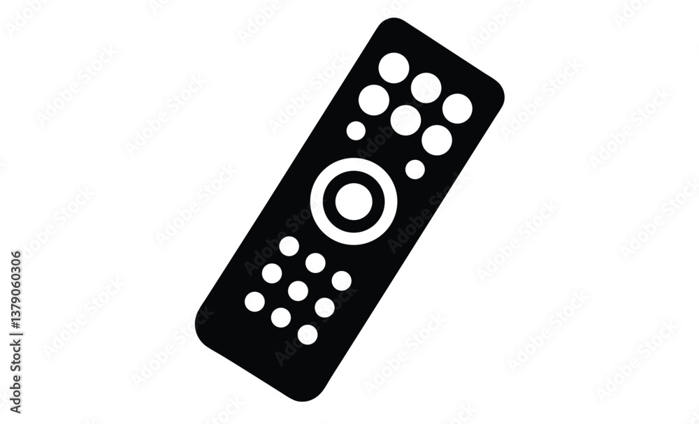 Remote control icon silhouette Remote control icon silhouette