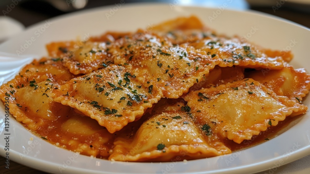 Rustic charm: Tomato-sauced ramekins nestled on a wooden table. A simple, comforting Italian-inspired dish