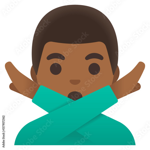 Man Gesturing No
