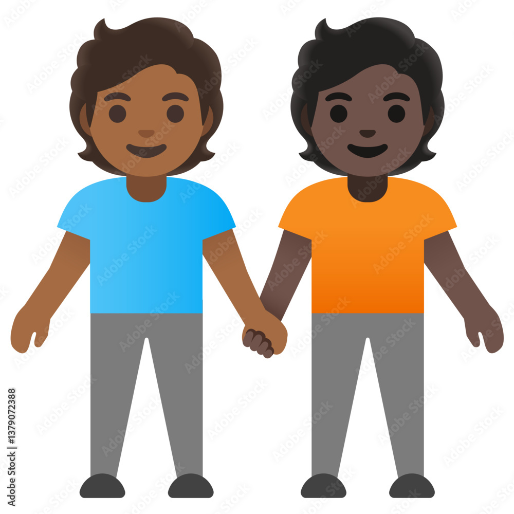 Men Holding Hands: Medium-Dark Skin Tone, Dark Skin Tone
Men Holding Hands: Medium-Dark Skin Tone, Dark Skin Tone