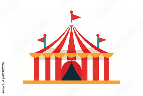 circus tent vector illustration