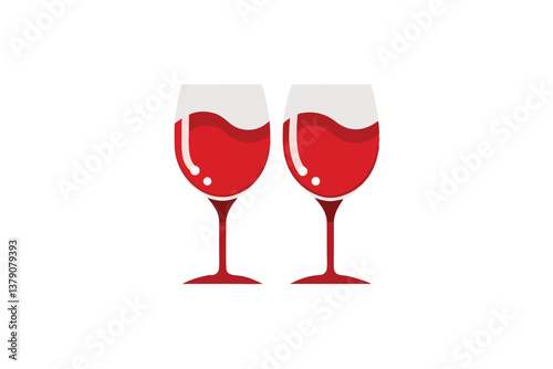 two glasses of red wine