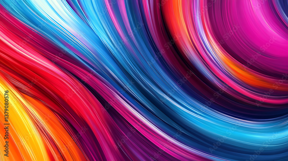 Abstract colorful background with lines, background with vibrant colors