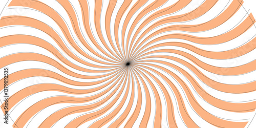 Twirl abstract background dark pink and white design. Radial spiral stripes backdrop  Funky ray elements, circle motifs twisted . Swirling radial pattern. Modern seamless retro vintage burst sunrise .