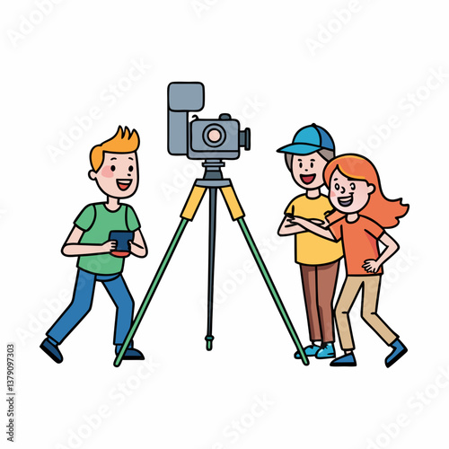 photographer with camera