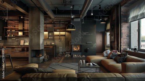 industrial factory interior