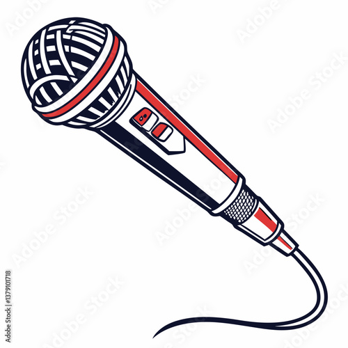 microphone vector illustration