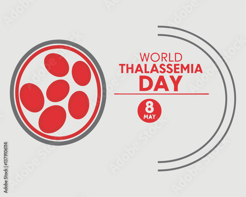 World Thalassemia Day on 8th May: highlighting blood cells for awareness.