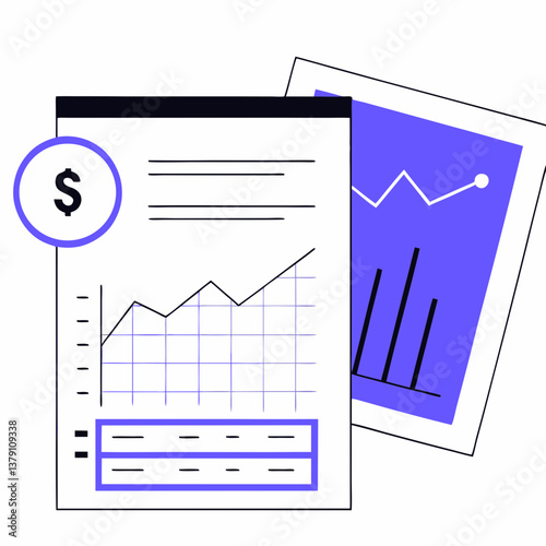 financial graphs and charts