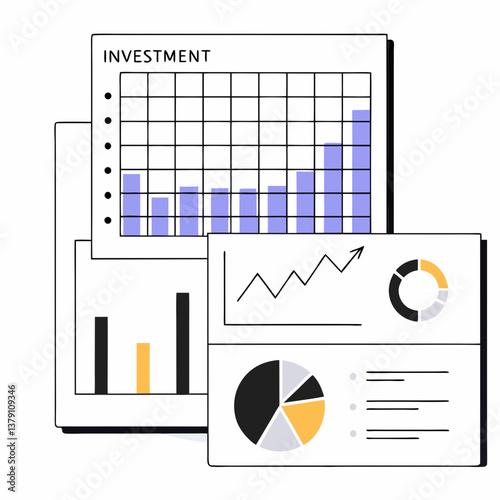 financial graphs and charts