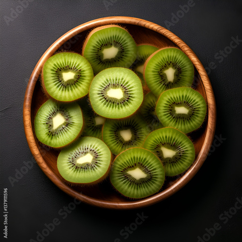 kiwi fruit on a plate