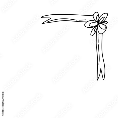 Wedding Line Art Pack ribbon 