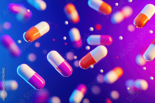 Medical capsules, background