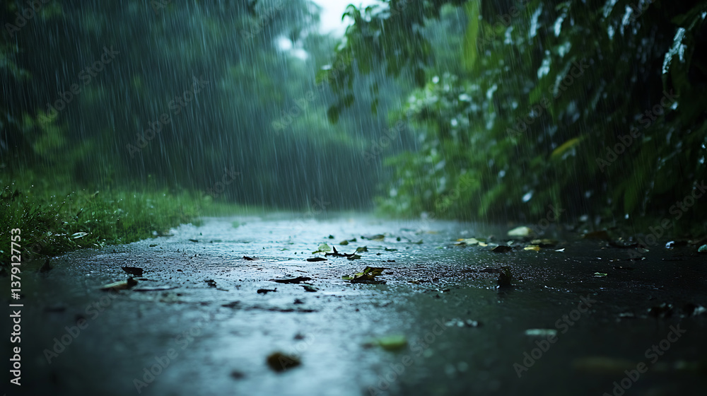 Fototapeta premium Monsoon rains
