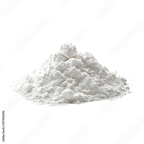 detailed side view of creatine monohydrate powder on a surface

