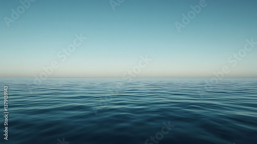 Wallpaper Mural Calm ocean with a distant horizon calmness atmospheric photo footage for tiktok, instagram, reels, shorts Torontodigital.ca