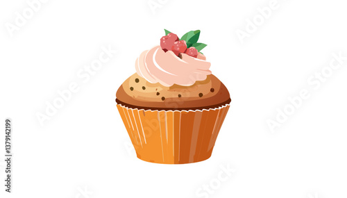 cupcake with cream