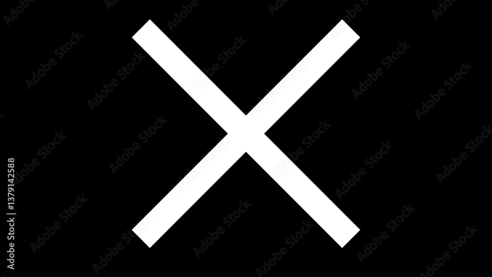 Obraz premium cross on black background