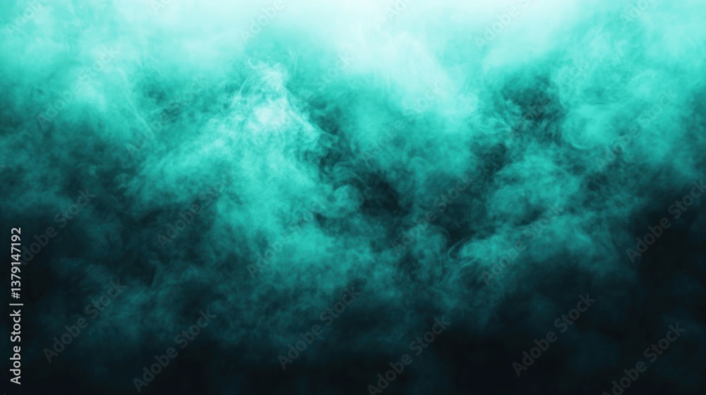 Abstract Teal Smoke: A Serene and Ethereal Fogscape Abstract Teal Smoke: A Serene and Ethereal Fogscape
