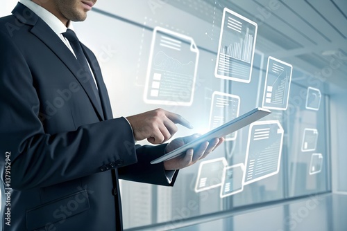 Ai, Artificial intelligence, Man uses laptop to access artificial intelligence tools for content Creation, Chatbots, Image generation, Coding, Translation, and Digital advertising solutions