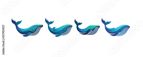 Whale logo design 