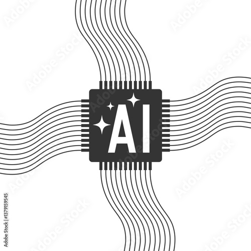 Illustration about artificial intelligence